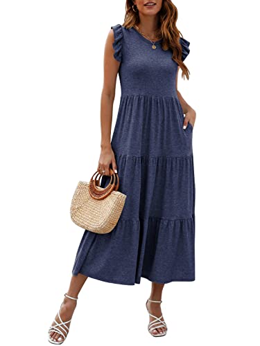 Mieazom Women's Summer Sleeveless Maxi Dress...