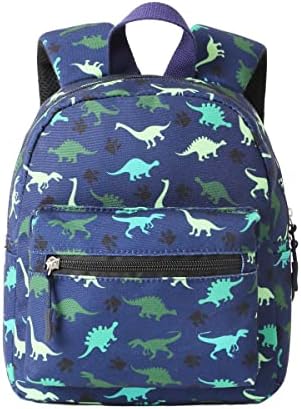 Kids Small Backpack for Toddler Girls and Boys Baby Child Mini School Bags Nursery Preschool Backpacks with Chest Strap (Cool Dino)