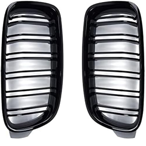 Calandre de phare antibrouillard style double lamelles pour BMW avant - 3