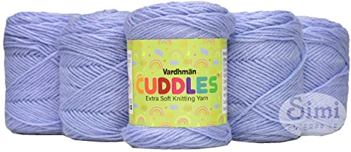 Image of Vard Hman 100% Acrylic Wool Iris 3 PC Baby Wool Ball Hand Knitting Wool /Art Craft Soft Fingering Crochet Hook Yarn-E Art-ADDB