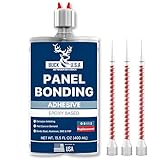 Buck Panel Bonding Adhesive, Two-Part Epoxy, 400 ml/13.5 fl oz Cartridge, 08115 Replacement, Heavy-Duty Metal Glue for Automotive Use, Bonds w/Steel, Aluminum, Plastic & More, OEM Recommended, Black