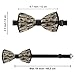 LITPUZC Men's Fashion Pre-tied Bow Ties Train Boys Bowties Adjustable Necktie Festive Holiday Bowtie for Wedding Parties Tuxedo
