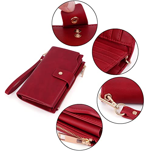 UTO Women's RFID Blocking Large Capacity PU Leather Clutch Wallet by UTO - Used condition - Image 5