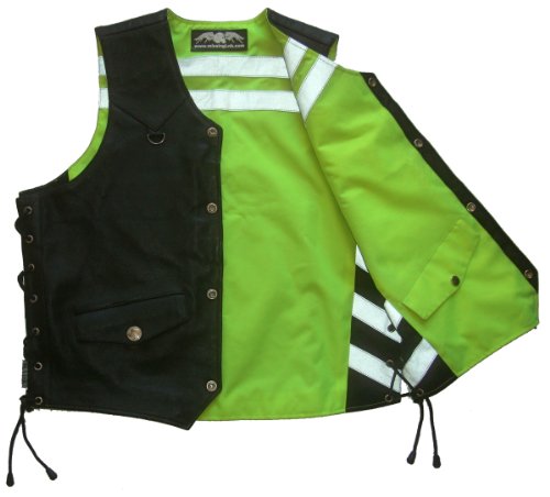 Missing Link Men's G2 D.o.c. Reversible Safety Vest (Black/Hiviz Green, Small) #TOP1