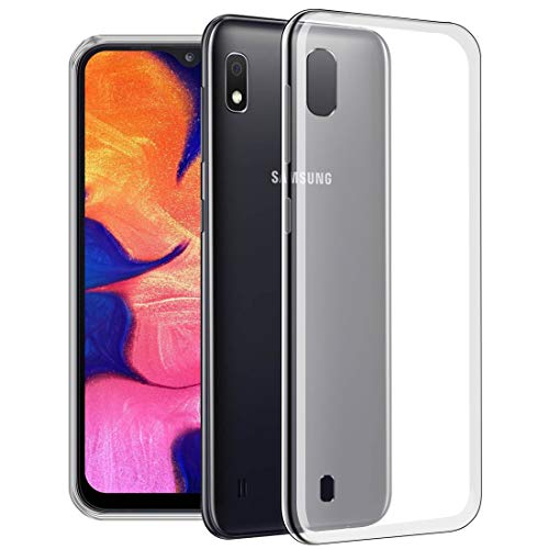 Image of Fashionury Crystal Clear Case for Samsung Galaxy A10 | Yellowing Resistance | Transparent TPU Silicone | Raised Camera Lips | Slim Transparent Cover