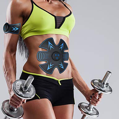 Estimulador de abdominales EMS Abs Trainer Recargable Electrónico Barra de Fuerza Tonificador muscular Tonificación muscular Tummy Fat Burner Ejercicio y Fitness Rutina de ejercicio Culturismo por
