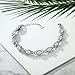 Gem Stone King 7-14 Cttw Oval Gemstone Birthstone Tennis Bracelet For Women | 925 Sterling Silver | Oval 6X4MM | 7 Inch With 1 Inch Extender | Fine Jewelry Gifts for Her Mom Women Wife