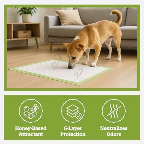 Pogi's Training Pads (40-Count) (24x35in) - Extra Large, Super Absorbent, Earth-Friendly Puppy Training Pads for Medium to Large Sized Dogs