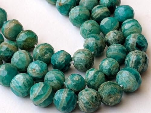 Perle d'amazonite russe 6-7mm facettée pour concevoir des cadeaux faits main