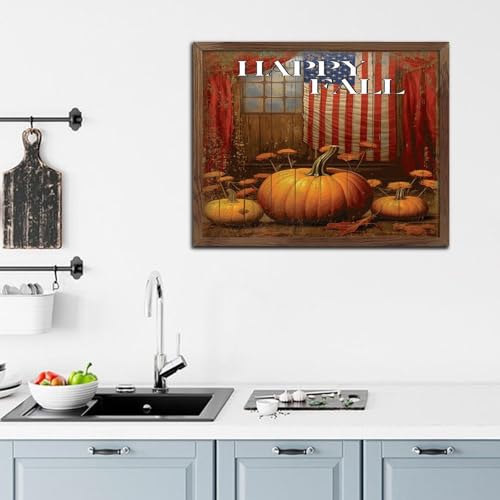 Œuvre d'art d'automne en bois de qualité supérieure