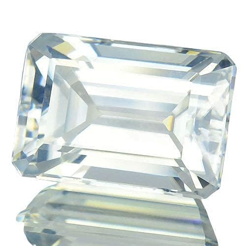 8.00 Carat Awesome Color & Shine Ceylon White Sapphire Safed pukhraj Stone Original Certified-AMZ16379