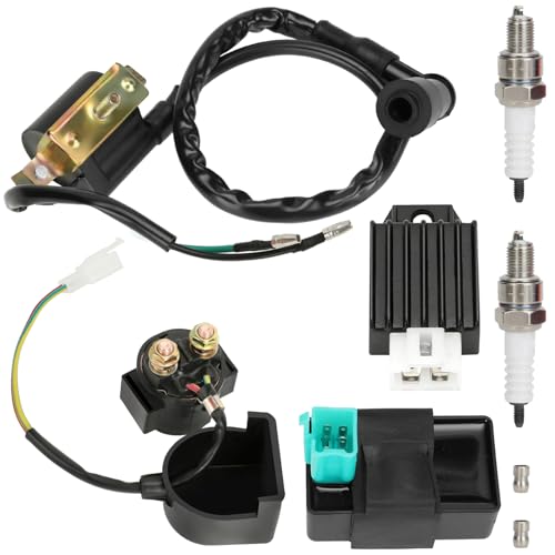 GREHUA Ignition Coil Starter Solenoid Voltage Regulator CDI Compatible with