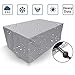 Produktbild DMZY Grau Draussen Terrasse Möbel Shutzhülle Abdeckung Abdeckplane Abdeckhauben Für Tabelle Und Stuhl Für Gartenmöbel Rechteckig 210D Polyester TAFT 135Cm×135Cm×74Cm / 53.1''×53.1''×29.1''
