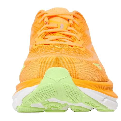 Image of Hoka Men's Clifton 9 Sneaker, Solar Flare /Lettuce, 10 Wide