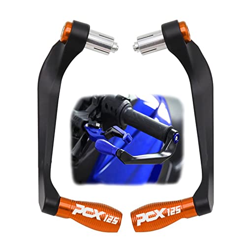 Protège-mains moto orange évite la casse de levier de frein Honda PCX