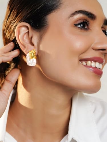 Image of Rubans Earrings Unique Design & Shapes Stylish Trendy Jewellery Gift for Women & Girls