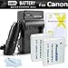 2 Pack Battery And Charger Kit For Canon PowerShot SX280 HS, SX510 HS, SX520 HS, SX170 IS, S120, SX600 HS, SX700 HS, SX610 HS, SX710 HS, SX530 HS, SX540 HS, D30 Digital Camera (Replaces NB-6L Battery)