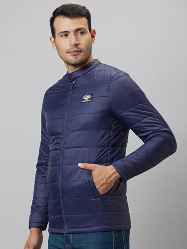 Image of Being Human Blue Regular Fit Men's Jacket Clothing