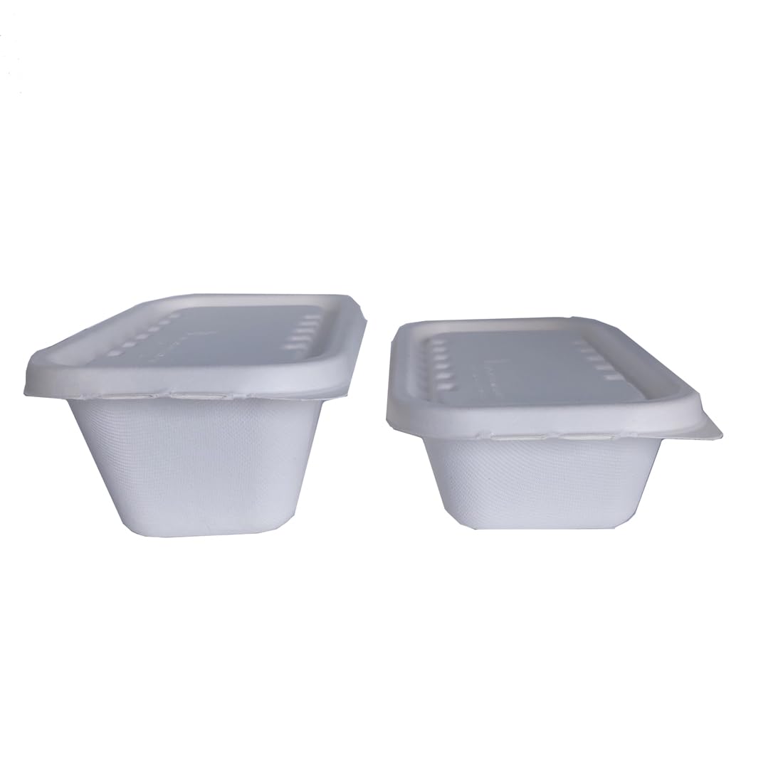 Vaschette in cellulosa 750-1000 ml con coperchio compostabili 100% take away bio 50 pz
