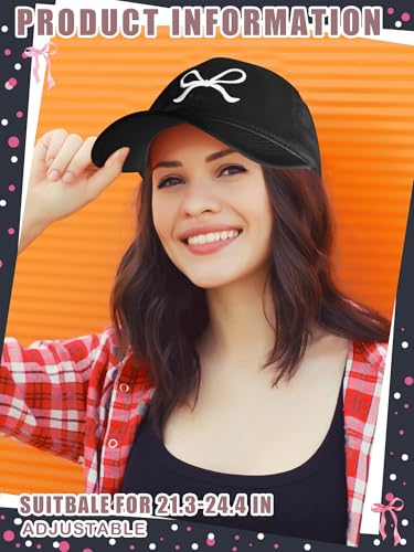 Gorra de béisbol con lazo para mujer 2 pack miniatura 2