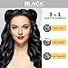 MEIDU Black Hair Dye Shampoo 3 in 1 for Gray Hair, Black Hair Dye for Women Men, Hair Color for Women Herbal Ingredients Natural (500ml,16.9oz) (Black)