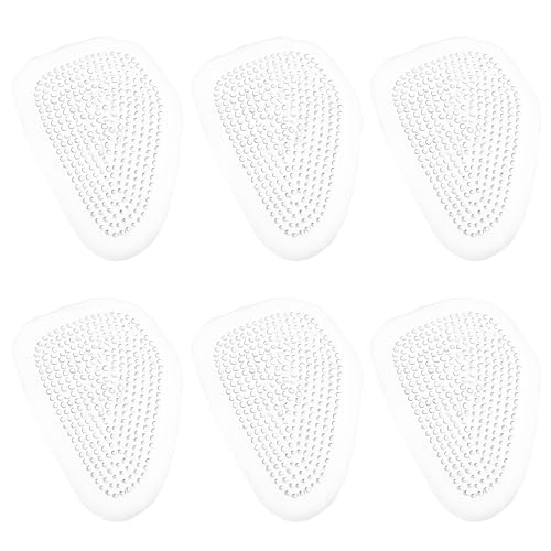 Lote de 3 plantillas antideslizantes para la parte delantera del pie | Plantilla de gel transparente y cómoda | Alivio del dolor de pies | Zapatos y tacones | Accesorio para la comodidad diaria