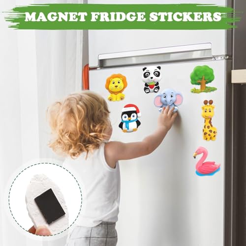 Image of Storio Toys DIY Mould & Paint Craft Kit - Animal Kingdom Kids DIY Craft for 5 Years Plaster Figurine Set with Pigments Palette & Mold Painting Art & Craft Set -Gift Toys for 3 to 8 Multicolour