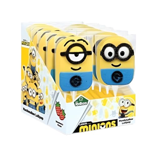 Rossini's Marshmallow Minions Gusto Fragola Espositore da 12 Spiedini da