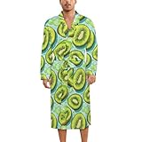 Taille : disponible en S-L, la coupe flexible s'adapte bien aux peignoirs Kiwi Bubble Print pour hommes, peignoirs de bain pour hommes, peignoirs pour hommes, peignoirs de bain, peignoirs de bain et peignoirs pour hommes