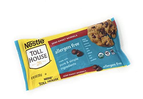 Nestle Tollhouse Semi-Sweet Morsels Allergen Free Baking Chips - 1 bag - Free from 8 allergens