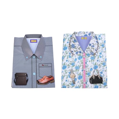 Aimela Joss Paper Shirt Set Ancestor Worship Money Essential sacrificial supplies for Hungry Ghost Festival All Souls Day Ching Ming Festival(Random Style)(Men's Style)