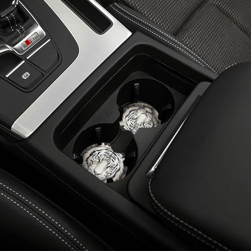 Portavasos para carro con diseño Tigre blanco 2 pcs miniatura 6