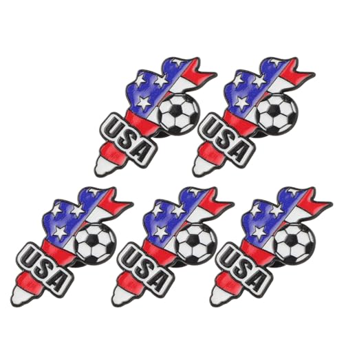 Healeved 5 Unidades Broche de Fútbol Coleccionable de Aleación de Zinc para Chaquetas y Ropa, Diseño Exclusivo para Eventos y Salidas Diarias, Adecuado para Estudiantes y Aficionados