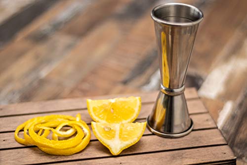 Buddy ︎s Bar - barmaat, 2,5 cl / 5 cl dubbele maat, hoogwaardige barmaat, geschikt voor levensmiddelen, jigger voor het… - Afbeelding 4