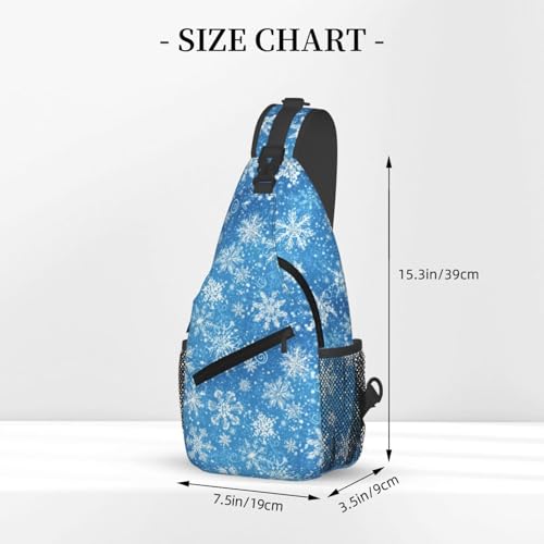 Image of Christmas Snowflake-2 Crossbody Bag Sling Bag Backpack Chest Bags Shoulder Bag for Women Men