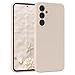 EAZY CASE - Silikonhülle für Samsung Galaxy A55 Hülle Silikon Case Beige weich stoßfeste Handyhülle Galaxy A55 Schutzhülle mit Kameraschutz Dünn Premium Schutz Cover TPU Phone Bumper in Taupe