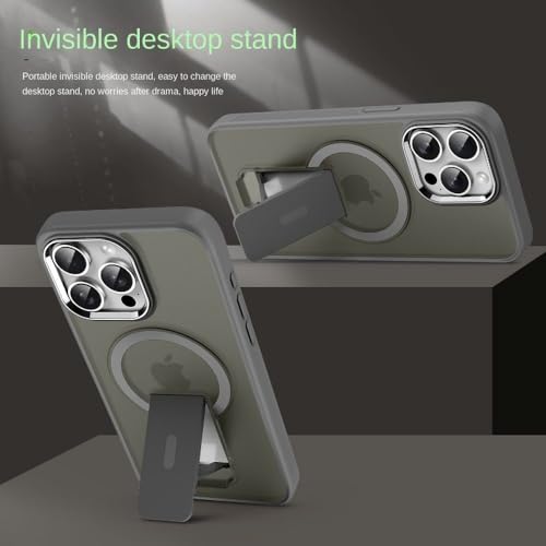 Coque pour iPhone 12 Pro rigide mate de qualité supérieure avec support - 6