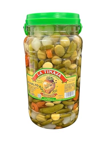 Revuelto Encurtidos Sabor Anchoa Aceitunas y Pepinillos 1,75 kg Escurrido