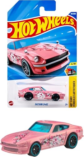 Hot Wheels Mini Car Datsun 240Z 1:64 Rosa miniatura 1