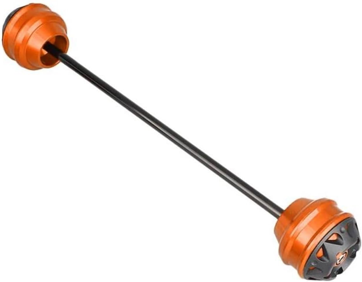 Motorcycle Wheel Protector for Aprilia Tuono 1000 2003-2009 2010 2011 Motorcycle Front and Rear Axle Fork Anti-Collision Slider Accessories(Rear Wheel Orange)