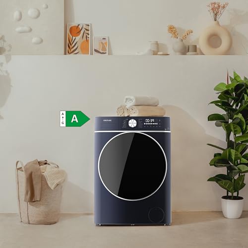 Cecotec Lavadora Secadora de 10Kg + 6Kg Carga Frontal Bolero Wash&Dry 10680 Inverter Ice Blue A. 1400RPM, 16 Programas, Motor Inverter Plus, Bajo Consumo, Vapor, OnSmart, Goma Antibacteriana - imagen 4
