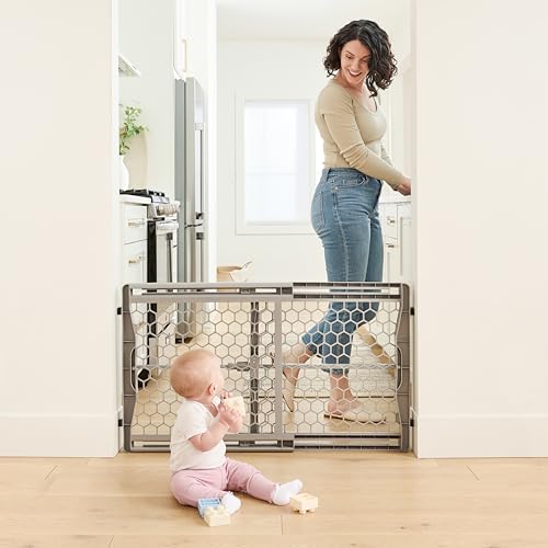 Regalo Easy Fit Plastic Adjustable Extra Wide Baby Gate, Award Winning Brand, 23 Inches Tall, Fits Openings Between 28 to 42 Inches, Pressure Mounted - Image 5