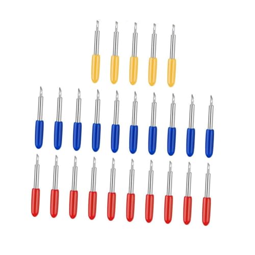 AGFELO カッティングプロッター用 30/45/60度 ブレード 25個入り 汎用性 耐久性 精度に良い彫刻ナイフ アクセサリー プロッター機器用 色指定不可