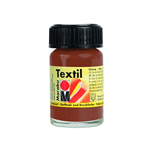 Marabu Textil Jar, Medium Brown, 4.5 x 3 x 3.2 cm