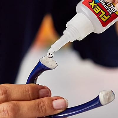 Flex Super Glue Liquid, (2) 3 Gram Tubes, 1-Pack, Clear, Instant Bond, Quick Dry, Cyanoacrylate Adhesive, Precision Tip for Wood, Metal, Plastic, Crafts, Ceramic, and Toy Repairs