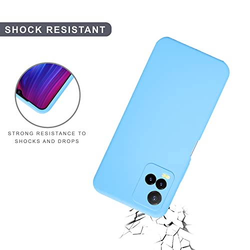 Image of SPRIG Compatible with VIVO Y33s Phone Liquid Silicone Cover Premium Back Cover Drop Tested Shock Proof Mobile Case for Men, Women, Boys and Girls with Camera Protection (Navy Blue)
