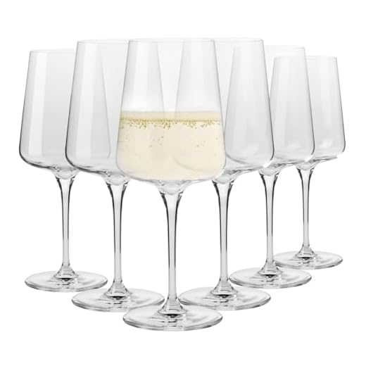 Krosno Crystal White Wine Glass Set
