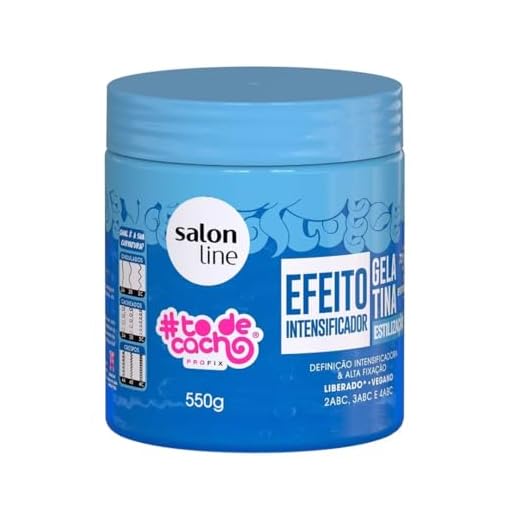 Salon Line, Gelatina Capilar, ToDeCacho, Efeito Intensificador, Vegano - Cabelos Ondulados, Cacheados e Crespos, 550 g