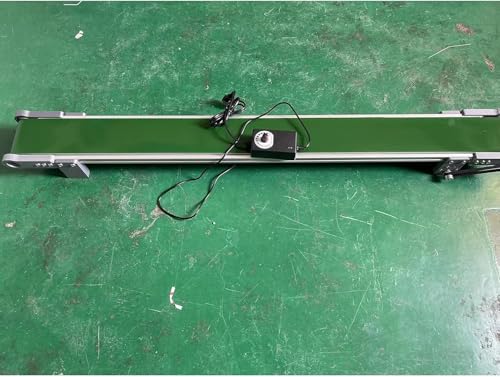 Mini cinta transportadora de escritorio para accesorios electrónicos, velocidad ajustable de 1,3 a 5 metros/minuto, diseño compacto y eficiente