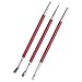 Produktbild Junluck Professionelle handgefertigte langlebige Druckmaschinenwischer, 3PCS Lederpress-Reibwerkzeug, Press Rub Leder-Kunststoff und Gummi für Amateure von Lederhandwerkern